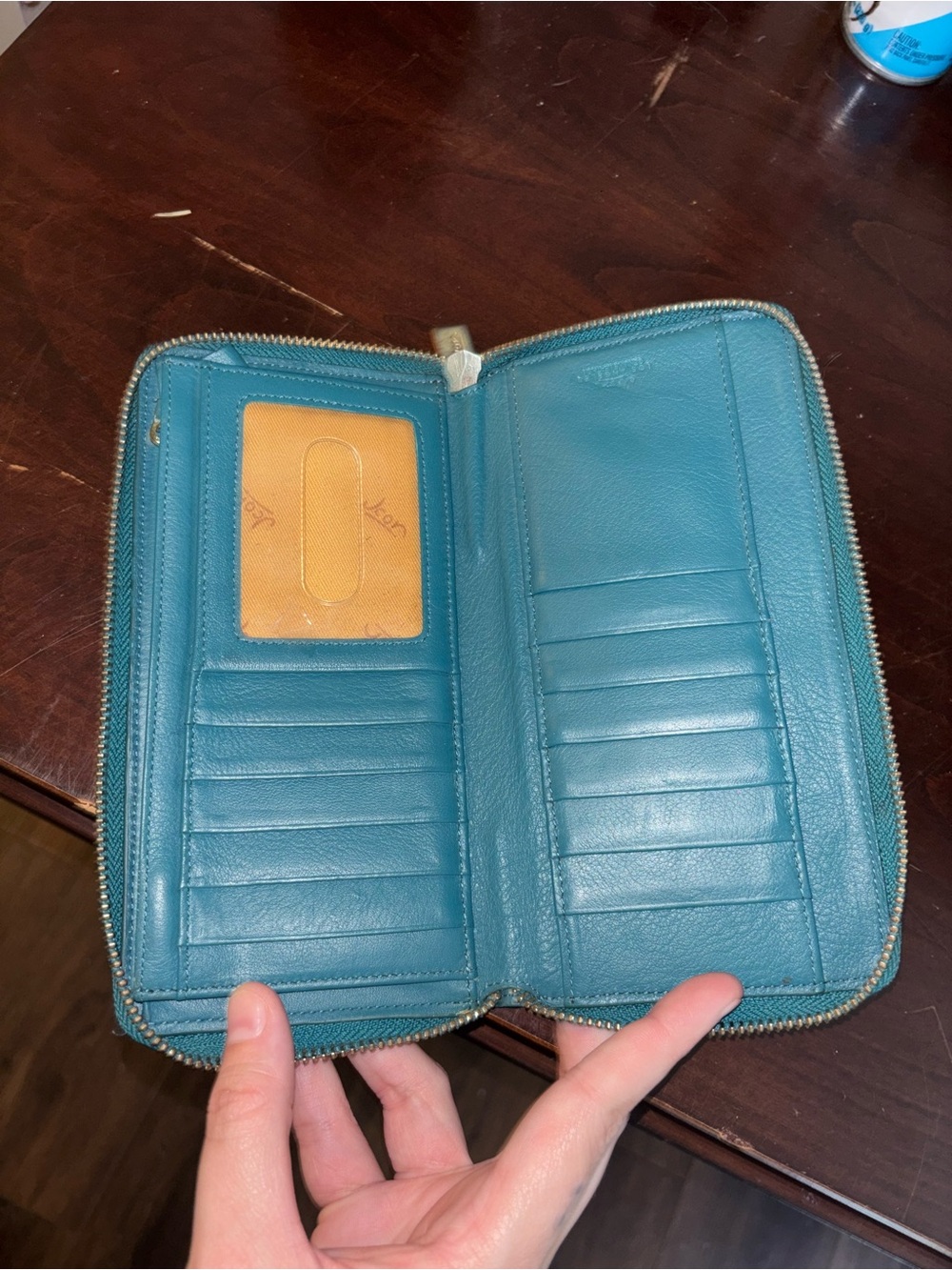 Multicolor Geometric Zip-Around Wallet - Picture 3 of 5